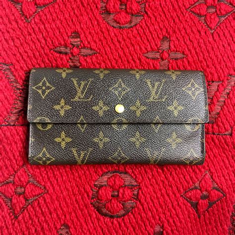 vintage louis vuitton monogram trifold purse|authentic louis vuitton monogram.